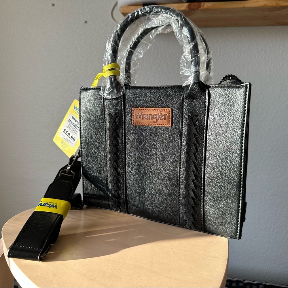 NWT Wrangler Junior Crossbody Tote Bag - Black
